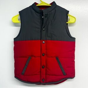 OshKosh B'gosh Puffer Vest Boys Girls Size 8 Full Zip Pockets Lined Warm Fall